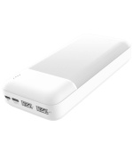 PLATINET POWER BANK 20000mAh Polymer ABS Texture White