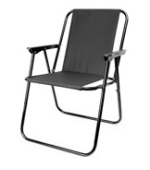 PLATINET KEMPINGOVÁ SKLÁDACÍ ŽIDLE 52*44*75 cm ČERNÁ