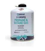 PLATINET BUTANE & PROPANE GAS CARTRIDGE CANISTER 450g 990 ml 5h