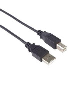 PremiumCord Kabel USB 2.0, A-B 5m, barva černá