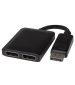 PremiumCord adaptér DisplayPort - 2x DisplayPort, MST,rozšíření+zrcadlení+2 obrazy, 4K*2K