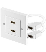 PremiumCord HDMI zásuvka v panelu 2x HDMI A - HDMI A Female/Female