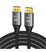 PremiumCord DisplayPort 1.4 přípojný kabel 32,4Gbit/s, rozlišení 8K, kovové a zlacené konektory, 2m