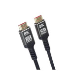PremiumCord ULTRA HDMI 2.1 High Speed + Ethernet kabel 8K@60Hz,zlacené 1m