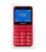 Panasonic KX-TU155EXRN mobilní telefon pro seniory -barevný displej 2,3", fotoaparát, microSD/microSDHC, USB, červený