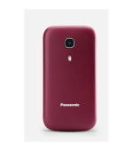 Panasonic KX-TU400EXR mobilní telefon pro seniory -  barevný displej 2,4", fotoaparát, véčko, červený