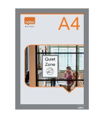 Nobo samodržící oboustranný magnetický rám na plakáty, A4, stříbrný, 2 ks