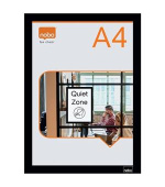 Nobo samodržící oboustranný magnetický rám na plakáty, A4, černý, 2 ks