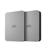 LACIE Mobile Drive HDD USB-C 4TB 2.5inch Moon Silver with USB-C cable