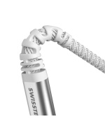 SWISSTEN DATOVÝ KABEL KEVLAR USB / USB-C 1,5 M BÍLÝ