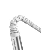 SWISSTEN DATOVÝ KABEL KEVLAR USB-C / LIGHTNING 1,5 M BÍLÝ