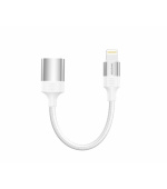 SWISSTEN OTG ADAPTÉR TEXTILE LIGHTNING (samec) / USB-A (samice) 0,12 M BÍLÝ