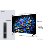TCL 50T69C SMART TV 50" QLED/4K UHD/Direct LED/3xHDMI/USB/LAN/GoogleTV