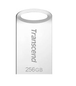 Transcend 256GB JetFlash 710S, USB 3.1 Gen 1 flash disk, malé rozměry, stříbrný kov