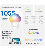 TP-Link Tapo L535E, Chytrá Wi-Fi LED žárovka barevná, 2500-6500K, E27