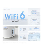 TP-Link Deco X50 Pro(3-pack) - AX3000 Wi-Fi 6 Mesh systém pro pokrytí celé domácnosti - 2,5G LAN/WAN, HomeShield - (3-pack)