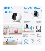 TP-Link Tapo C200C - Domácí bezpečnostní Wi-Fi kamera s horizontálním a vertikálním otáčením