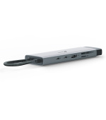 TP-Link UH9120C Hub USB typu C 9v1, HDMI 4K při 60 Hz, SD, microSD UHS-I, 100W Power Delivery, 1× USB-C, 3× USB-A, RJ-45