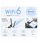 Mercusys MA80XE - PCIe adaptér s Wi-Fi 6 a Bluetooth 5.2 AX3000