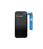 VERBATIM Pocket SSD 1TB, USB-C 3.2 Gen 2, černá/modrá