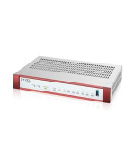 Zyxel USG FLEX 100HP Series, 7 Gigabit user-definable ports, 1*1G PoE+, 1*USB with 1 YR Entry Defense Pack