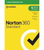 NORTON 360 STANDARD 10GB + VPN 1 uživatel pro 1 zařízení na 1rok