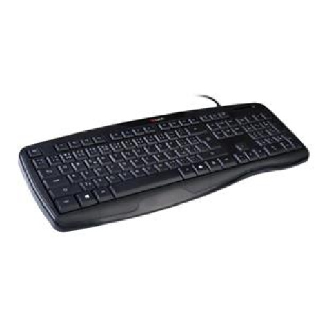 C-TECH klávesnice KB-107 USB, ERGO, černá, CZ/SK