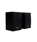 C-TECH reproduktory SPK-09, 2.0, dřevěné, černé, USB napájení, 4W, 3,5mm jack