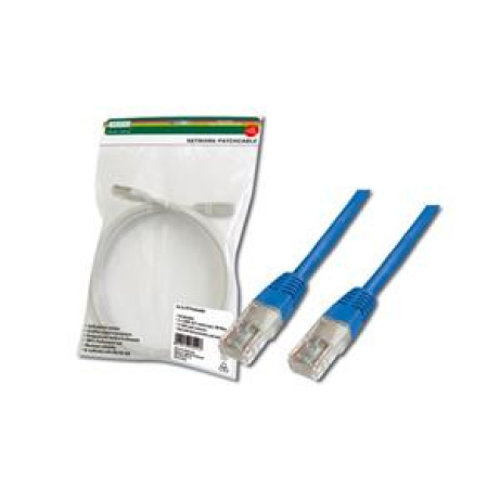 Digitus Patch Cable, UTP, CAT 5e, AWG 26/7, měď, modrý 3m