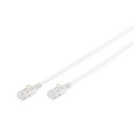 Digitus CAT 6 U-UTP slim patch cord, Cu, LSZH AWG 28/7, length 0,5 m, color grey