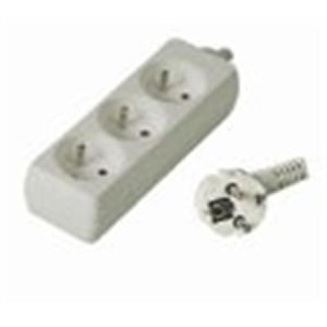 PremiumCord prodlužovací přívod 230V, 10m 3 zásuvky