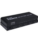 PremiumCord HDMI splitter 1-4 porty, kovové pouzdro, 4K, FULL HD, 3D