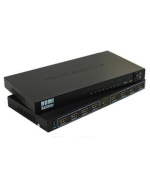 PremiumCord HDMI splitter 1-8 portů kovový s napájecím adaptérem, 4K, 1080p, 3D