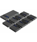 PremiumCord HDMI 1-8 splitter+extender po CAT6/6a/7, UHD 4K@60Hz až na 70m