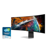 Samsung OLED LCD Odyssey G9 49" zakřivený/5120x1440/0,03ms/1M:1/250 nits/DP/HDMI/mHDMI/3x USB/Repro/Pivot/VESA/stříbrná
