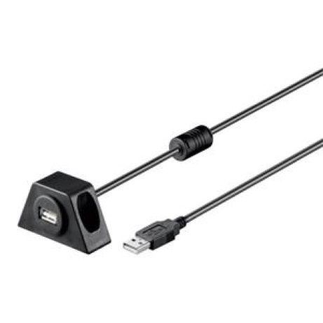 PremiumCord USB 2.0 prodlužovací kabel 1,2m MF s konektorem na přišroubování