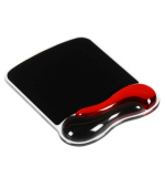 Kensington podložka pod myš Duo Gel Mouse Pad - černo-červená