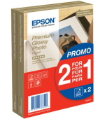 EPSON paper 10x15 - 255g/m2 - 2x40sheets - photo premium glossy (2 for 1 PROMO)