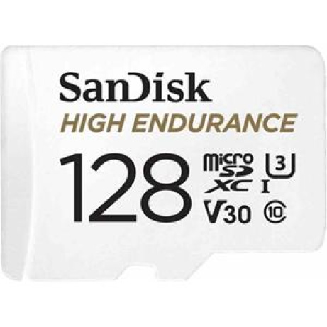 SanDisk High Endurance microSDHC 128GB + adaptér