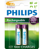 Philips dobíjecí baterie AA 2600mAh, NiMH - 2ks