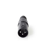 Nedis COTP15900BK - Konektor XLR | XLR 3pinová Zástrčka | Černá barva