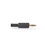 Nedis CAVC22900BKG - Stereofonní Jack Konektor | 3,5mm Zástrčka | Pozlacené | 25 ks | Černá barva