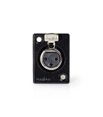 Nedis COTP15911BK - Držák skříně XLR | XLR 3pinová Zásuvka | Černá barva