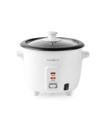 Nedis KARC06WT - Rýžovar | 300 Wattů | 0,6 l | Bílý