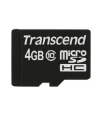 Transcend 4GB microSDHC (Class 10) paměťová karta (bez adaptéru)