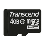 Transcend 4GB microSDHC (Class 4) paměťová karta (bez adaptéru)