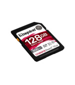 KINGSTON 128GB Canvas React Plus SDHC UHS-II 300R/260W U3 V90 for Full HD/4K/8K