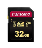 Transcend 32GB SDHC 700S (Class 10) UHS-II U3 V90 MLC paměťová karta, 285 MB/s R, 180 MB/s W