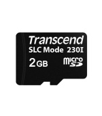 Transcend 2GB microSD230I 3D TLC (SLC mode) průmyslová paměťová karta, 22MB/s R, 21MB/s W, černá