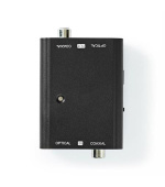 Nedis ACON2507BK - 2cestný | Vstupní konektor: 1x S / PDIF (RCA) Zásuvka / 1x TosLink Zásuvka | Výstupní konektor: 1x S /